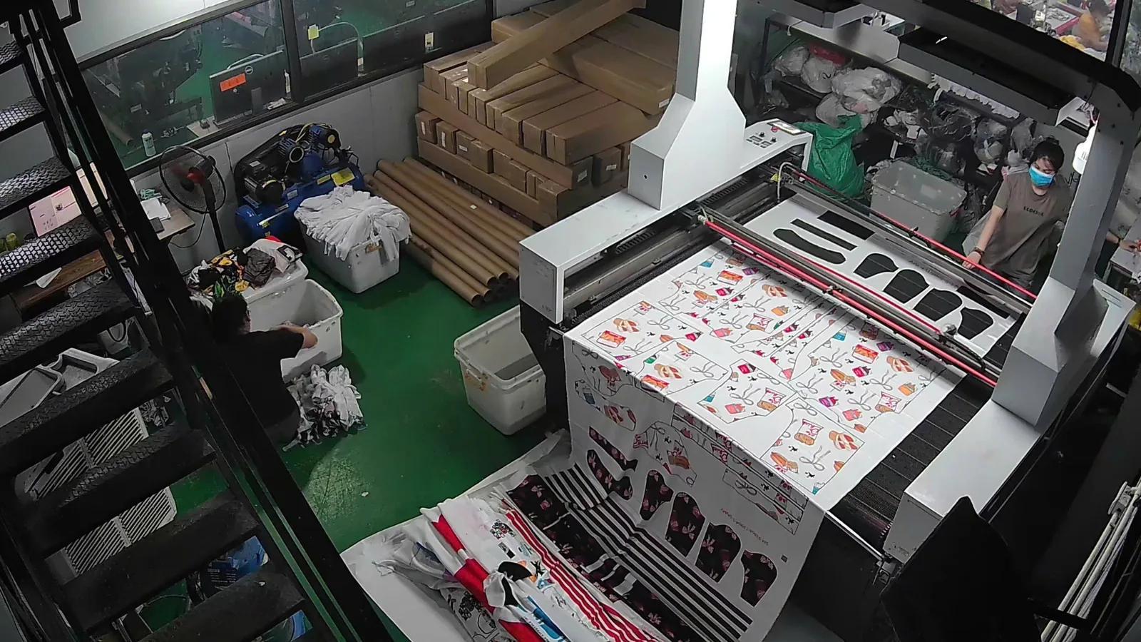 Automated fabric cutting at the Me Linh plant