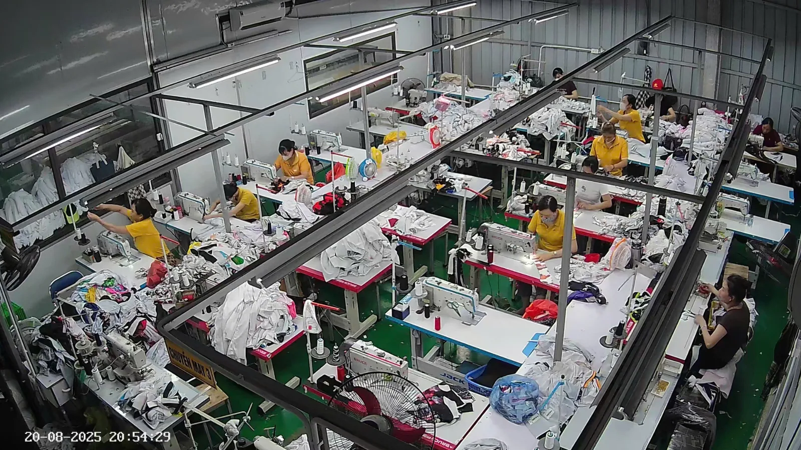 Sewing floor at the Thai Nguyen plant