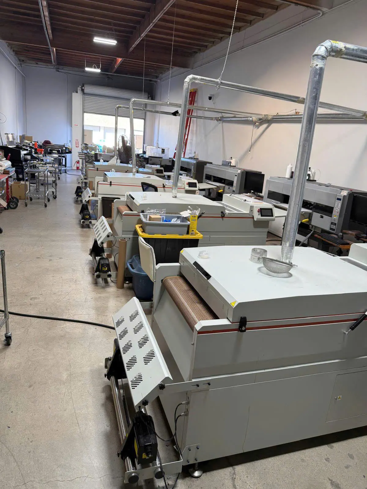 Heat press equipment at Onos