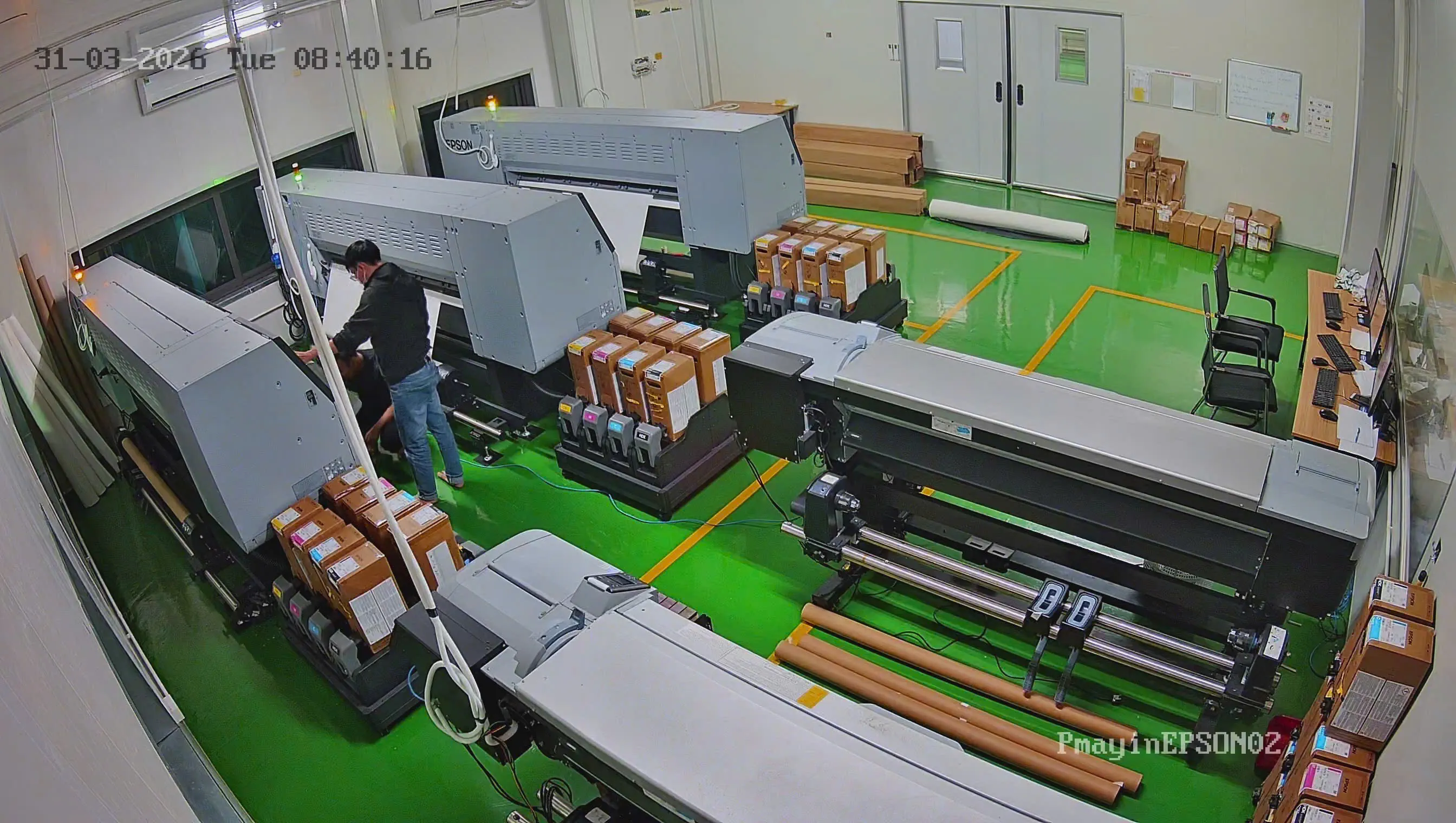 The Onos print production floor